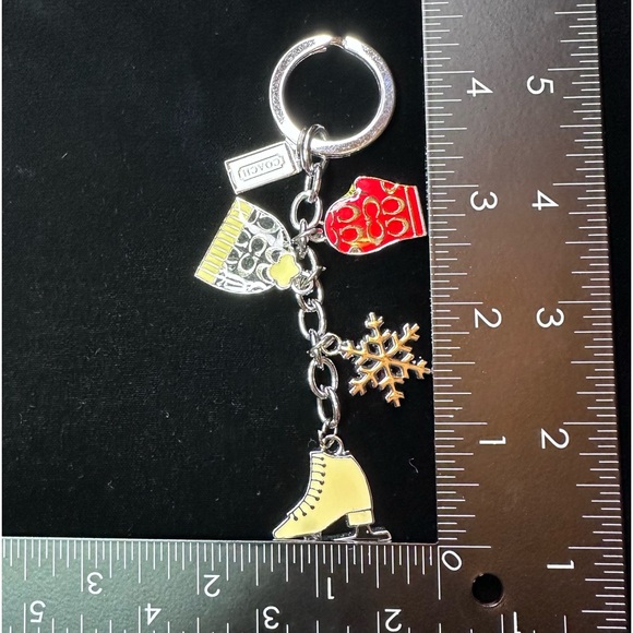 COACH Ice Skate Winter Keychain - Picture 2 of 5